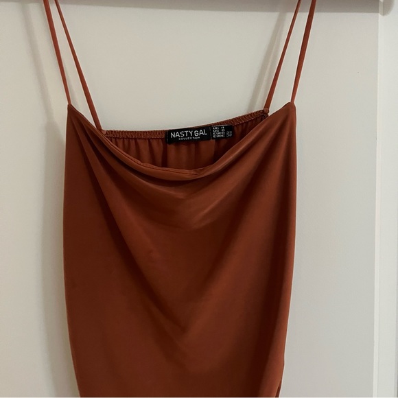 NastyGal Orange Midi Dress - Picture 3 of 8